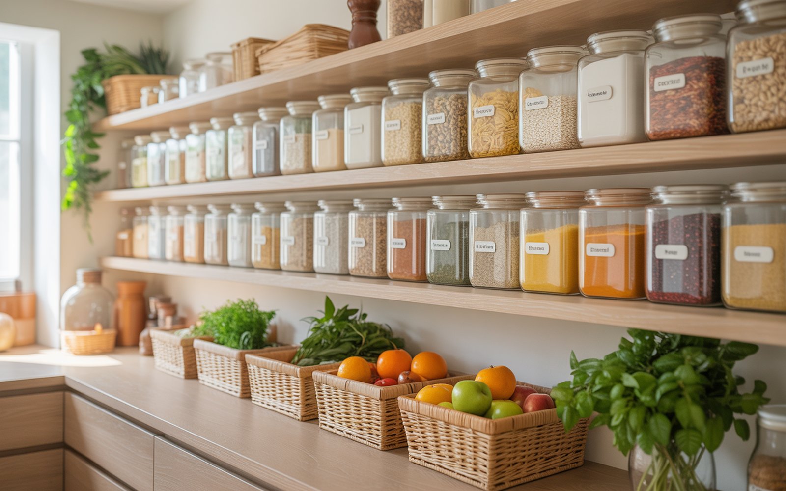 Beautifully organized pantry