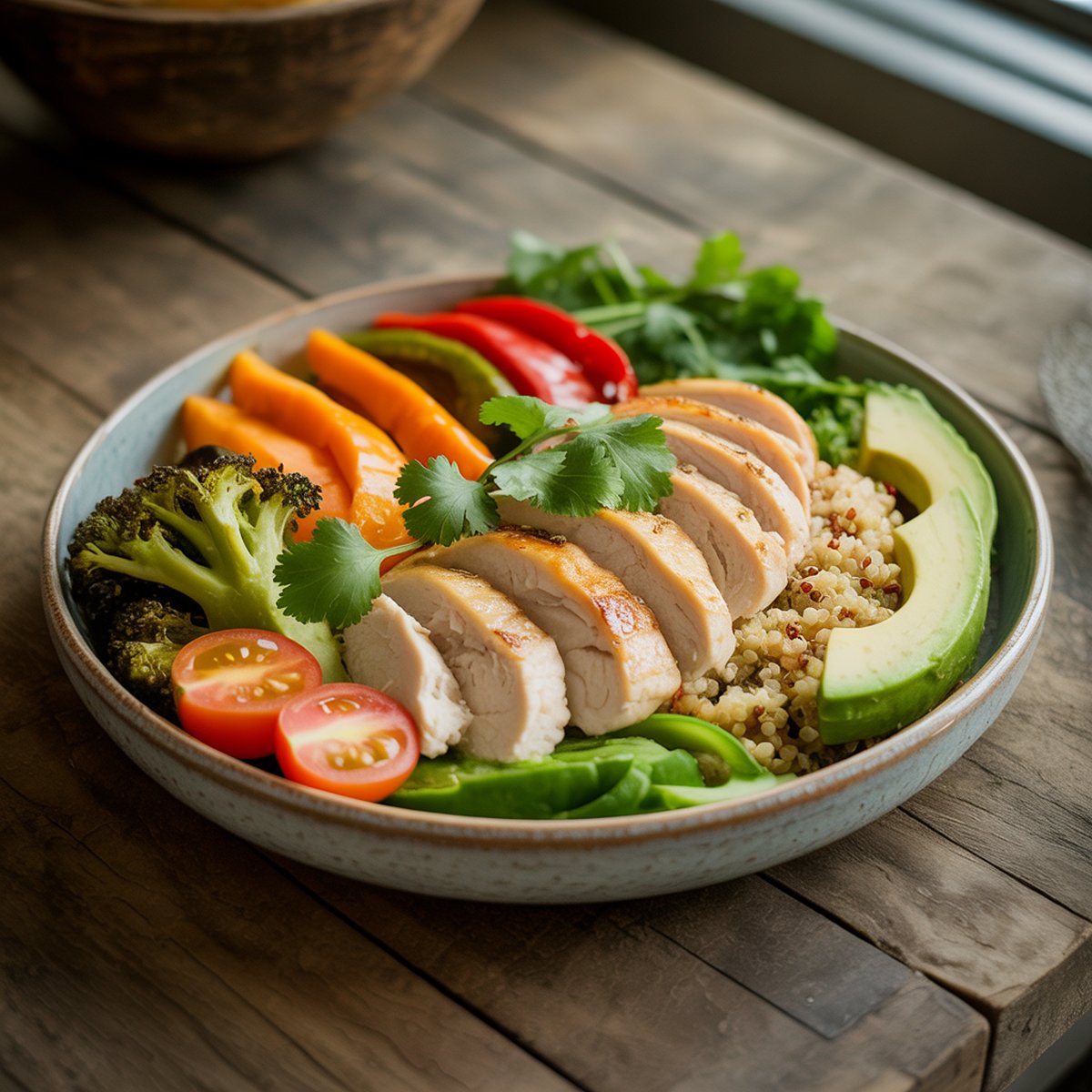 Healthy plated recipe