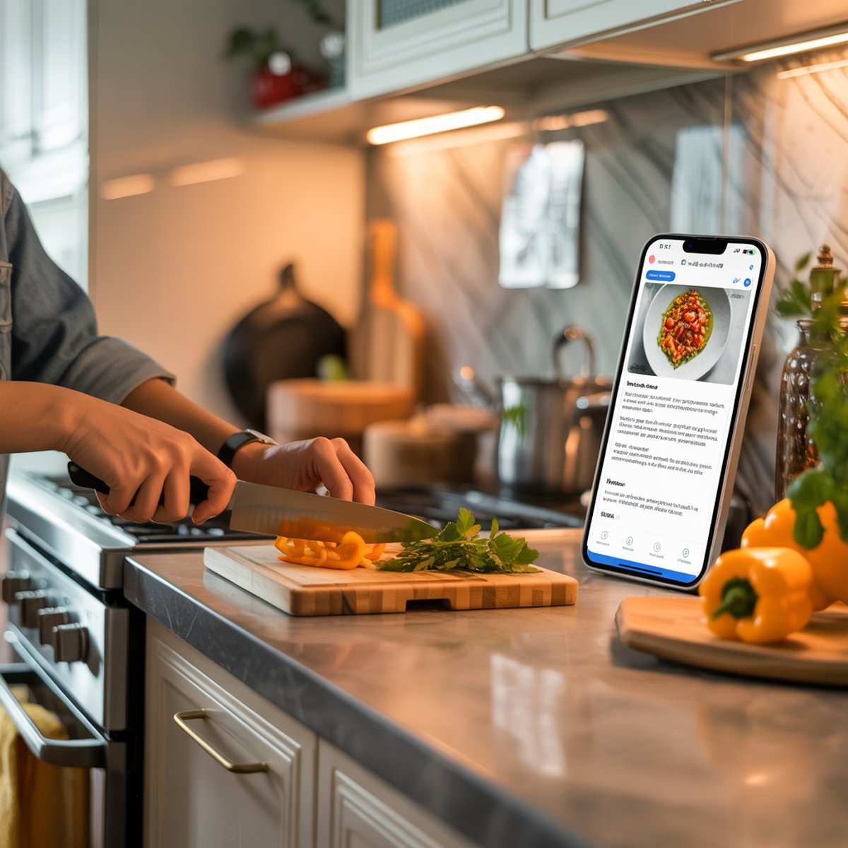 Voice-guided cooking